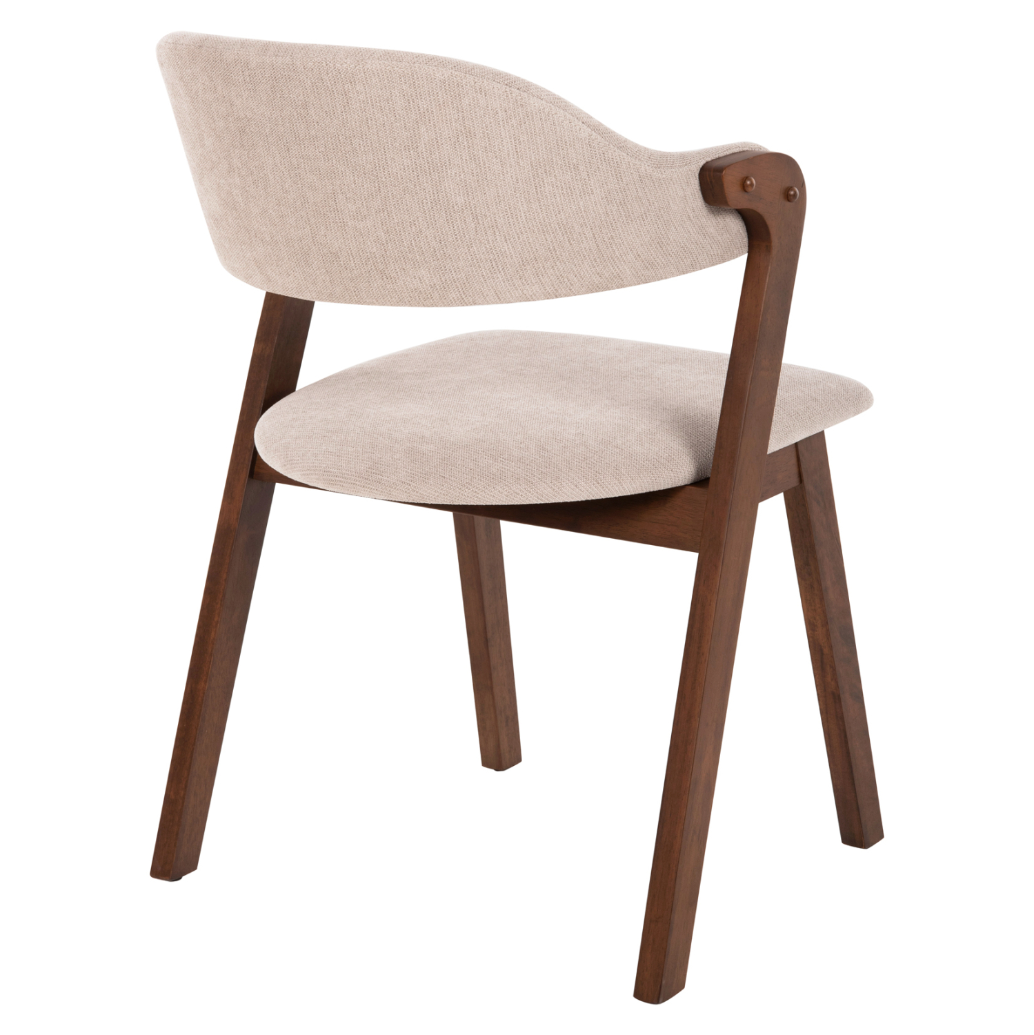 ΚΑΡΕΚΛΑ RIDER HM9734.02 RUBBERWOOD ΣΕ ΚΑΡΥΔΙ-ΥΦΑΣΜΑ ΕΚΡΟΥ 59x59x83Yεκ. (x2) - Image 5