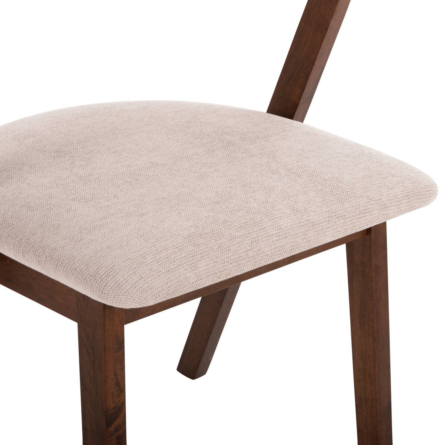 ΚΑΡΕΚΛΑ RIDER HM9734.02 RUBBERWOOD ΣΕ ΚΑΡΥΔΙ-ΥΦΑΣΜΑ ΕΚΡΟΥ 59x59x83Yεκ. (x2) - Image 9
