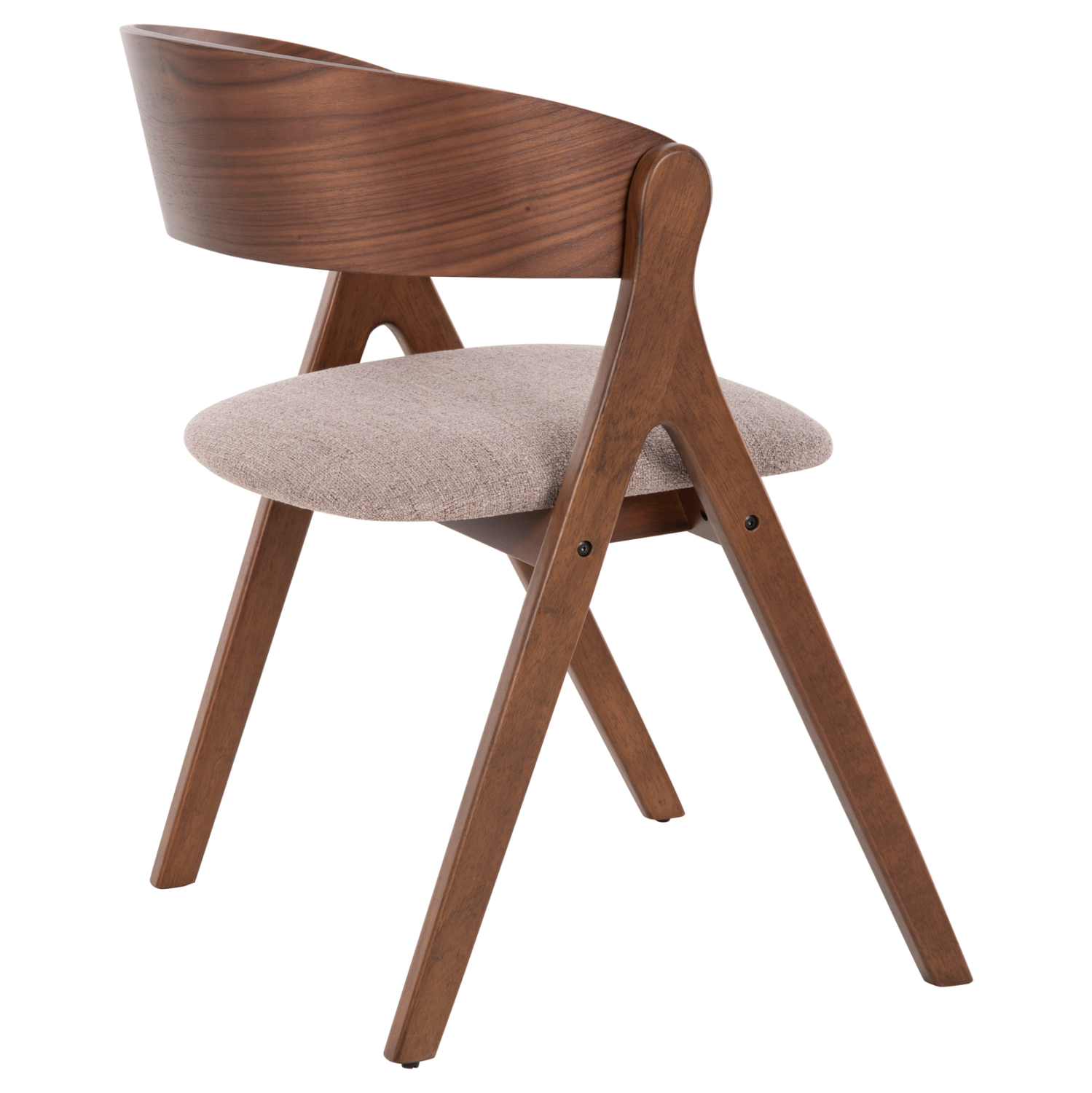 ΚΑΡΕΚΛΑ NEKKER HM9739.01 RUBBERWOOD ΣΕ ΚΑΡΥΔΙ-ΜΠΕΖ ΥΦΑΣΜΑ ΚΑΘΙΣΜΑ 56x55x78Yεκ. (x2) - Image 5