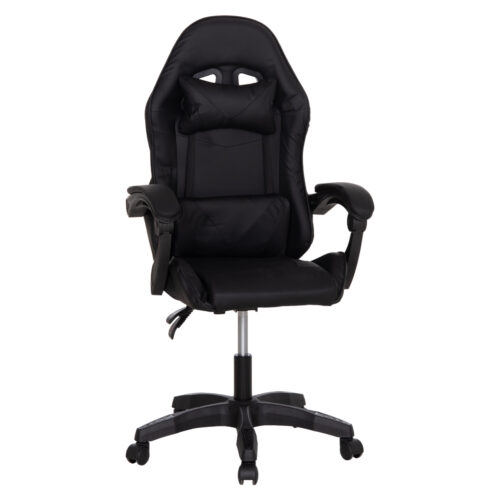 ΚΑΡΕΚΛΑ GAMING STRATUS HM1231.01 ΜΑΥΡΟ PVC--ΜΕ ΜΑΞIΛΑΡΑΚΙΑ ΜΕΣΗΣ/ΚΕΦΑΛΗΣ 60x59x117Υεκ (x1)