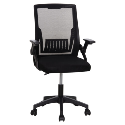 ΚΑΡΕΚΛΑ ΓΡΑΦΕΙΟΥ ZENITH HM1225.01 PP & MESH ΥΦΑΣΜΑ--ΜΑΥΡΟ 58x55x100Υεκ (x1)