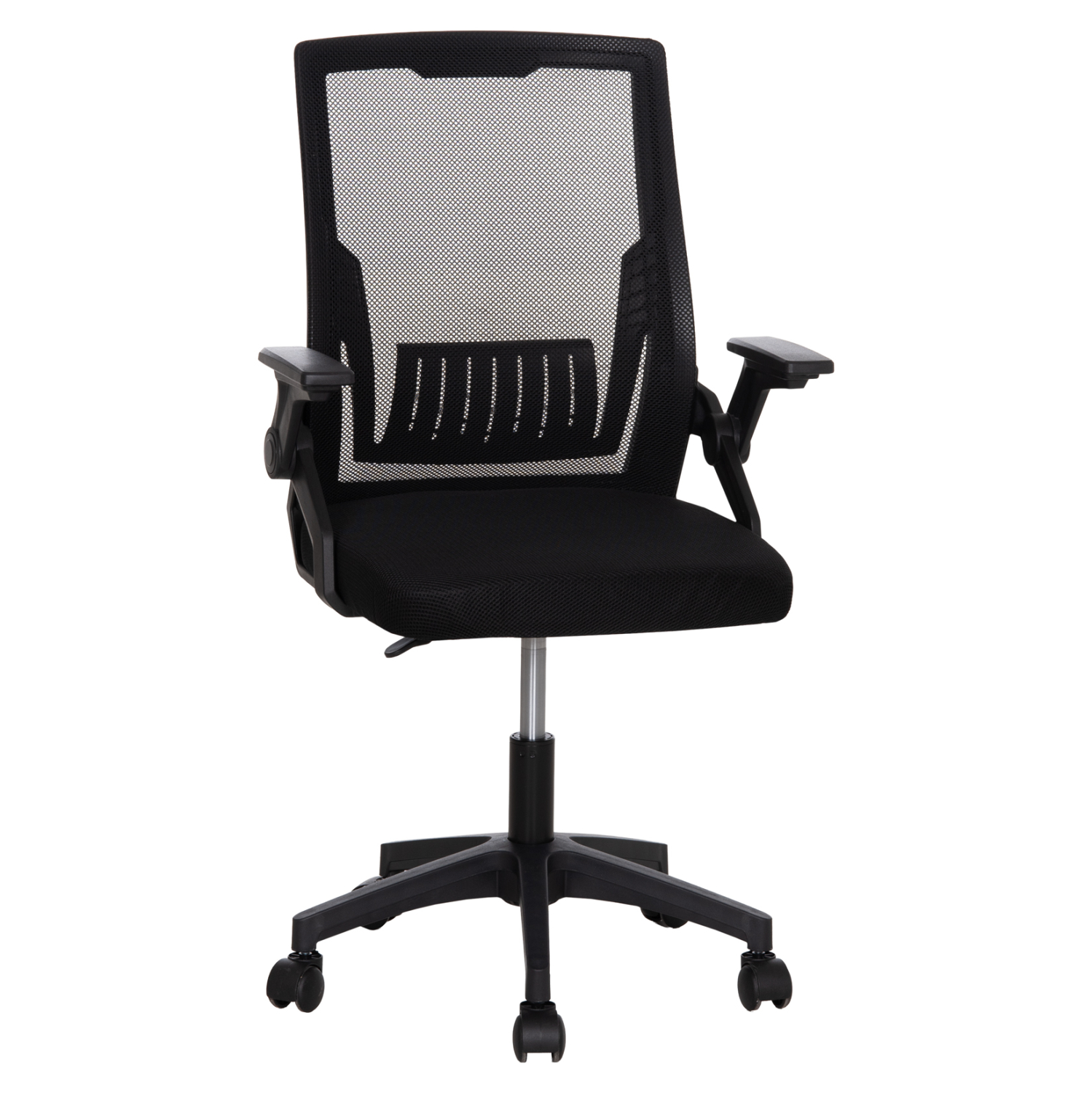 ΚΑΡΕΚΛΑ ΓΡΑΦΕΙΟΥ ZENITH HM1225.01 PP & MESH ΥΦΑΣΜΑ--ΜΑΥΡΟ 58x55x100Υεκ (x1)