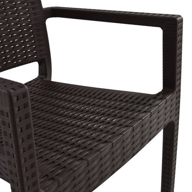 ΠΟΛΥΘΡΟΝΑ ΠΟΛΥΠΡΟΠΥΛΕΝΙΟΥ ΒΑΡΕΩΣ ΤΥΠΟΥ KAGANU DARK BROWN HM5134.09 57x55,5x89 εκ. (x1) - Image 7
