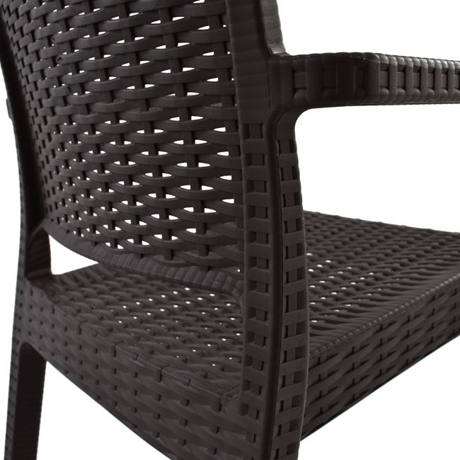 ΠΟΛΥΘΡΟΝΑ ΠΟΛΥΠΡΟΠΥΛΕΝΙΟΥ ΒΑΡΕΩΣ ΤΥΠΟΥ KAGANU DARK BROWN HM5134.09 57x55,5x89 εκ. (x1) - Image 8
