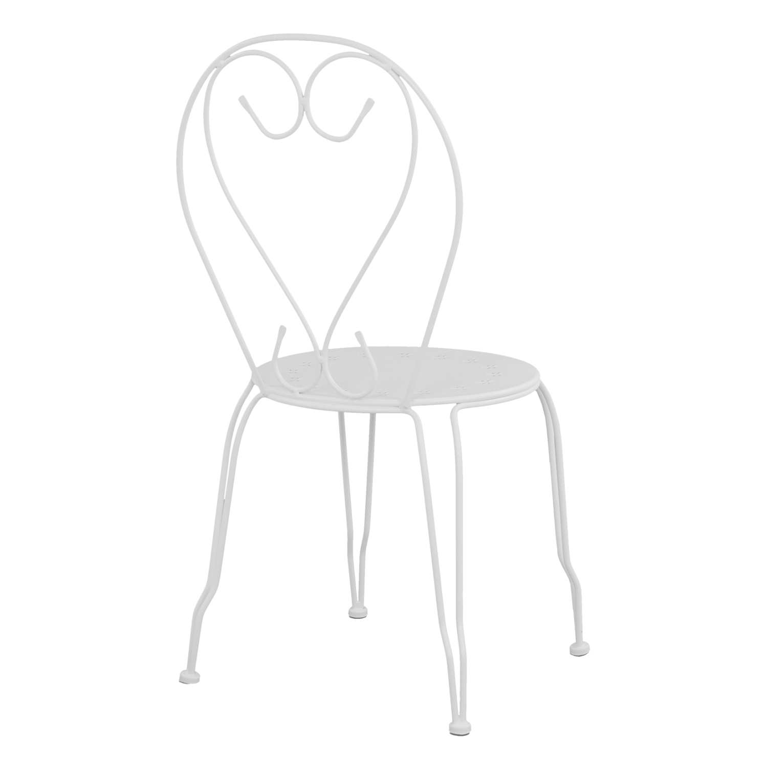 ΚΑΡΕΚΛΑ ΜΕΤΑΛΛΙΚΗ AMORE ΛΕΥΚΗ 42x48x90 εκ. HM5007.12 (x1) - Image 5