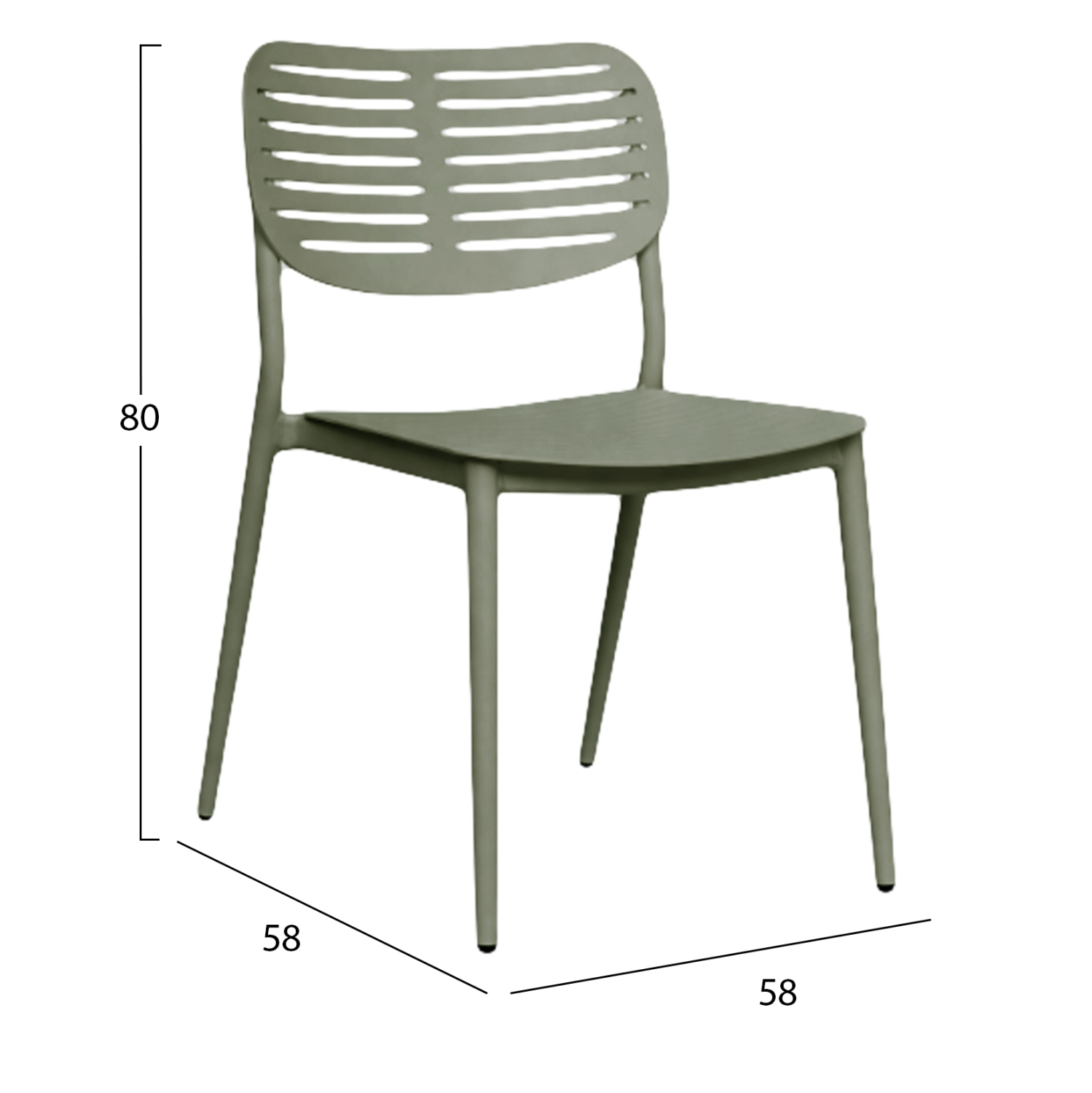 ΚΑΡΕΚΛΑ ΤΡΑΠΕΖΑΡΙΑΣ HILLIARD HM6645.07 ΑΛΟΥΜΙΝΙΟ OLIVE GREEN 44.5x58x80Υεκ (x1) - Image 2