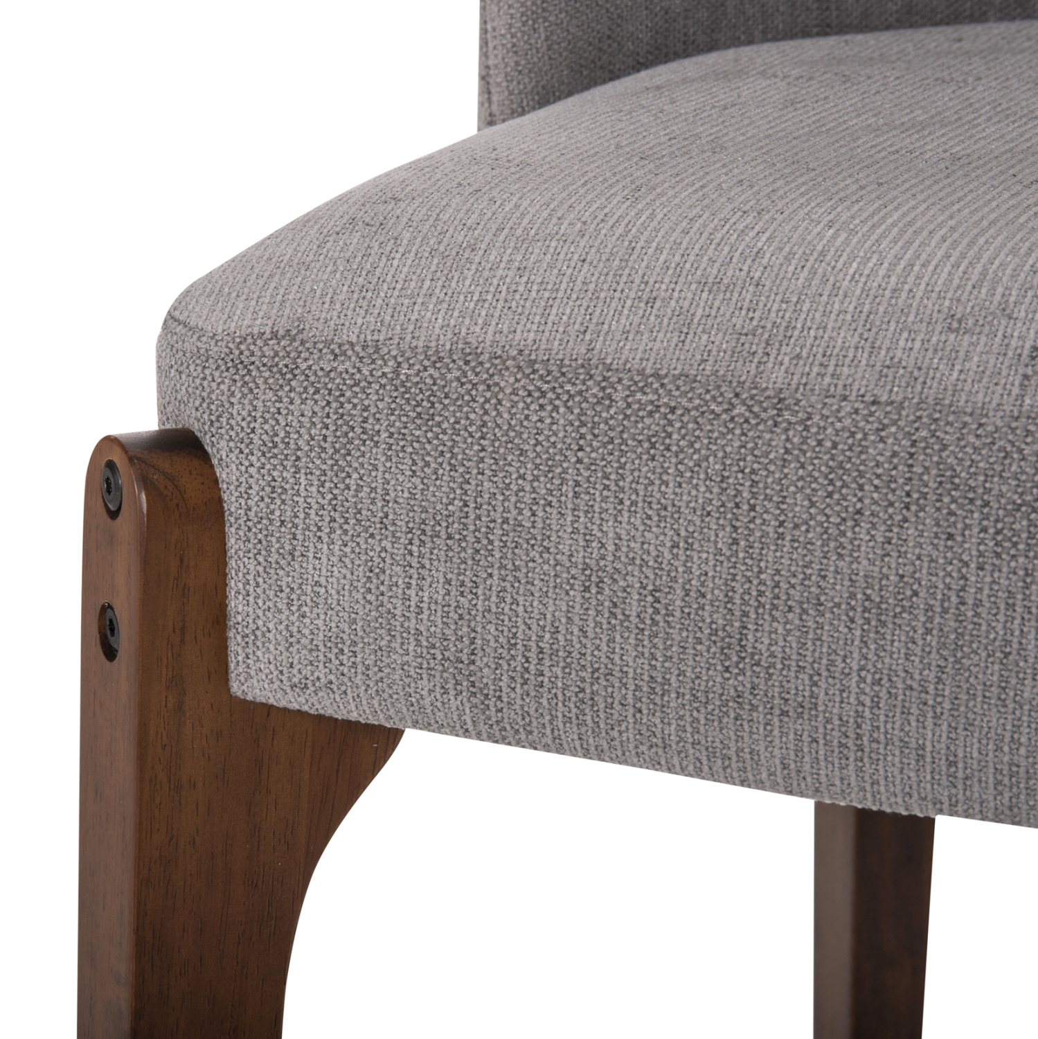 ΚΑΡΕΚΛΑ ΤΡΑΠΕΖΑΡΙΑΣ RAMMER HM9744.01 RUBBERWOOD ΣΕ ΚΑΡΥΔΙ-ΓΚΡΙ ΥΦΑΣΜΑ 57x55x86Υεκ. (x2) - Image 9