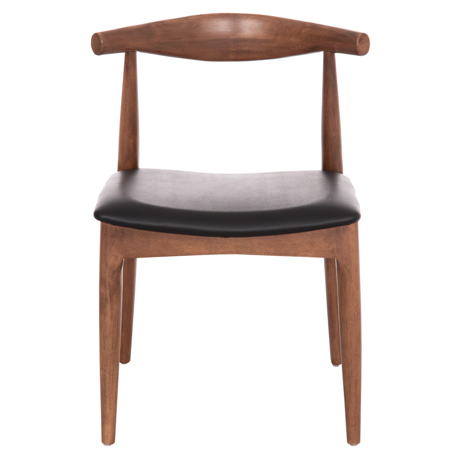 KΑΡΕΚΛΑ ΤΡΑΠΕΖΑΡΙΑΣ ALOR HM9947.03 RUBBERWOOD ΚΑΡΥΔΙ-ΜΑΥΡΟ PU 55x51x75Υεκ (x2) - Image 3