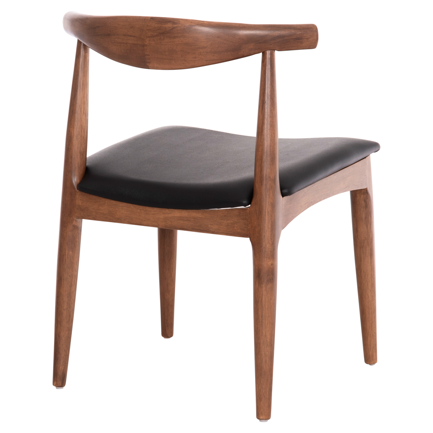 KΑΡΕΚΛΑ ΤΡΑΠΕΖΑΡΙΑΣ ALOR HM9947.03 RUBBERWOOD ΚΑΡΥΔΙ-ΜΑΥΡΟ PU 55x51x75Υεκ (x2) - Image 5