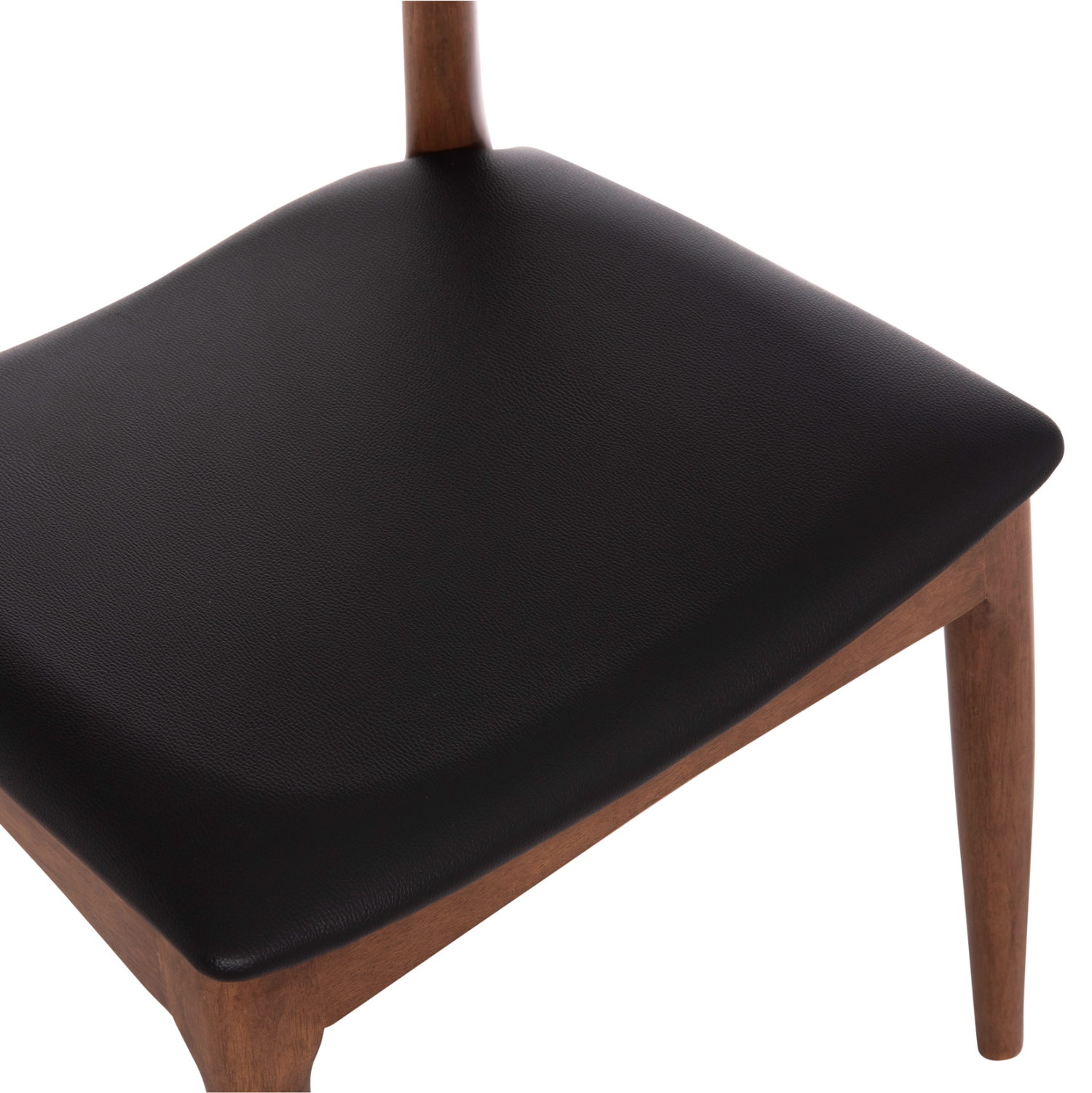 KΑΡΕΚΛΑ ΤΡΑΠΕΖΑΡΙΑΣ ALOR HM9947.03 RUBBERWOOD ΚΑΡΥΔΙ-ΜΑΥΡΟ PU 55x51x75Υεκ (x2) - Image 8