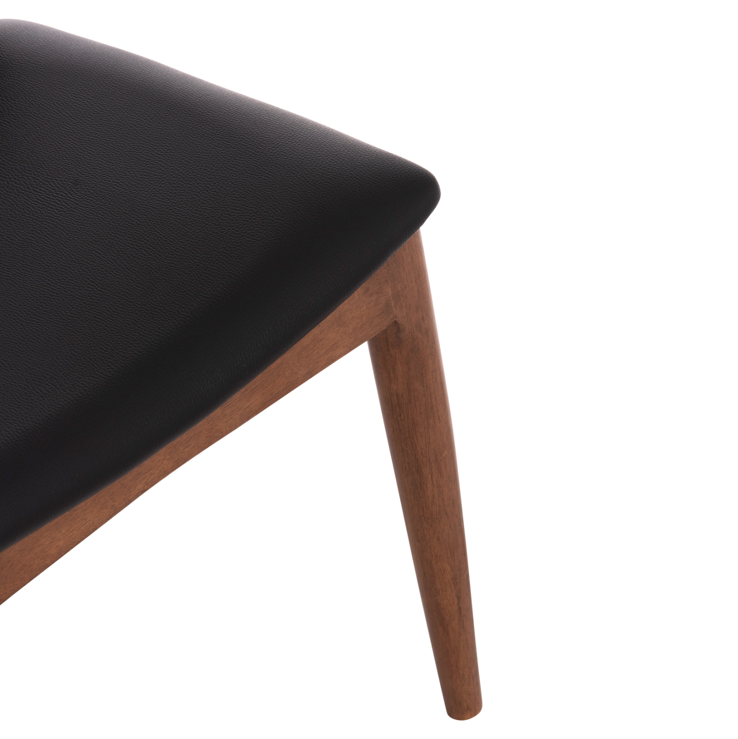 KΑΡΕΚΛΑ ΤΡΑΠΕΖΑΡΙΑΣ ALOR HM9947.03 RUBBERWOOD ΚΑΡΥΔΙ-ΜΑΥΡΟ PU 55x51x75Υεκ (x2) - Image 9