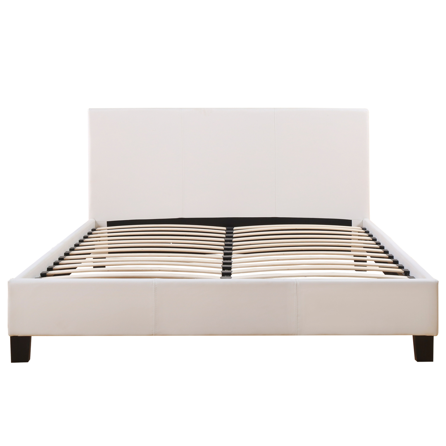 ΚΡΕΒΑΤΙ ΜΕ ΣΤΡΩΜΑ BECCA HM21283.01 ΛΕΥΚΟ PU--ΓΙΑ 150x200εκ (x1) - Image 4