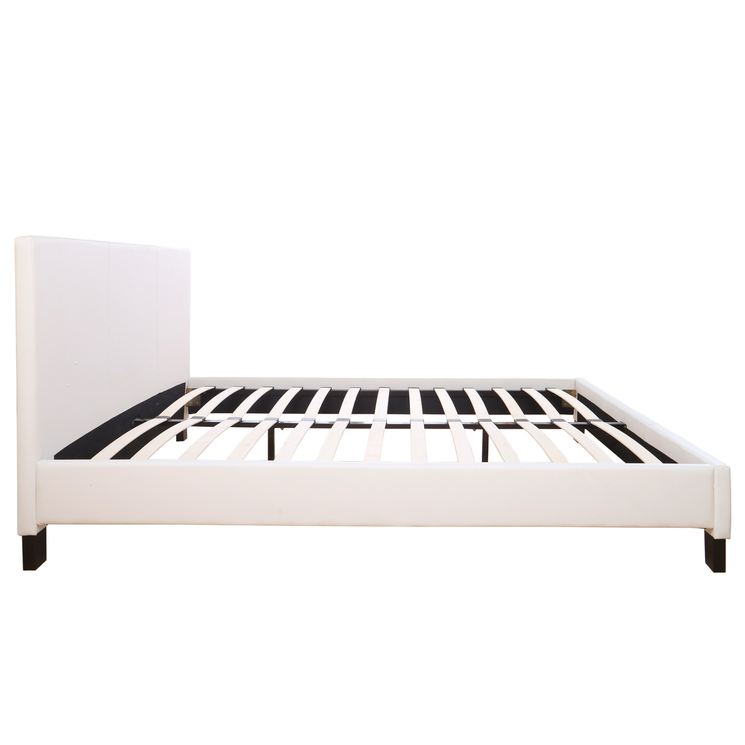 ΚΡΕΒΑΤΙ ΜΕ ΣΤΡΩΜΑ BECCA HM21283.01 ΛΕΥΚΟ PU--ΓΙΑ 150x200εκ (x1) - Image 5