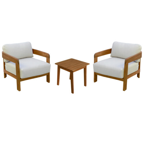 LOUNGE ΣΕΤ SOLARA HM10892 ΤΡΑΠΕΖΑΚΙ & 2 ΠΟΛΥΘΡΟΝΕΣ--ΞΥΛΟ ΑΚΑΚΙΑΣ--ΕΚΡΟΥ ΜΑΞΙΛΑΡΙΑ (x1)