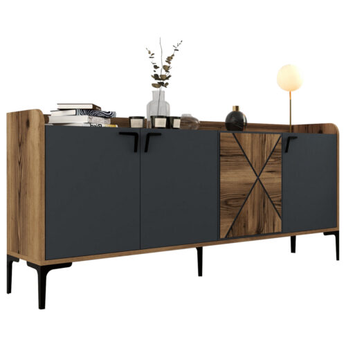 ΜΠΟΥΦΕΣ ΜΕΛΑΜΙΝΗΣ ΚΑΡΥΔΙ ΚΑΙ ΑΝΘΡΑΚΙ 180x35x78Yεκ. HM9433.01 (x1)