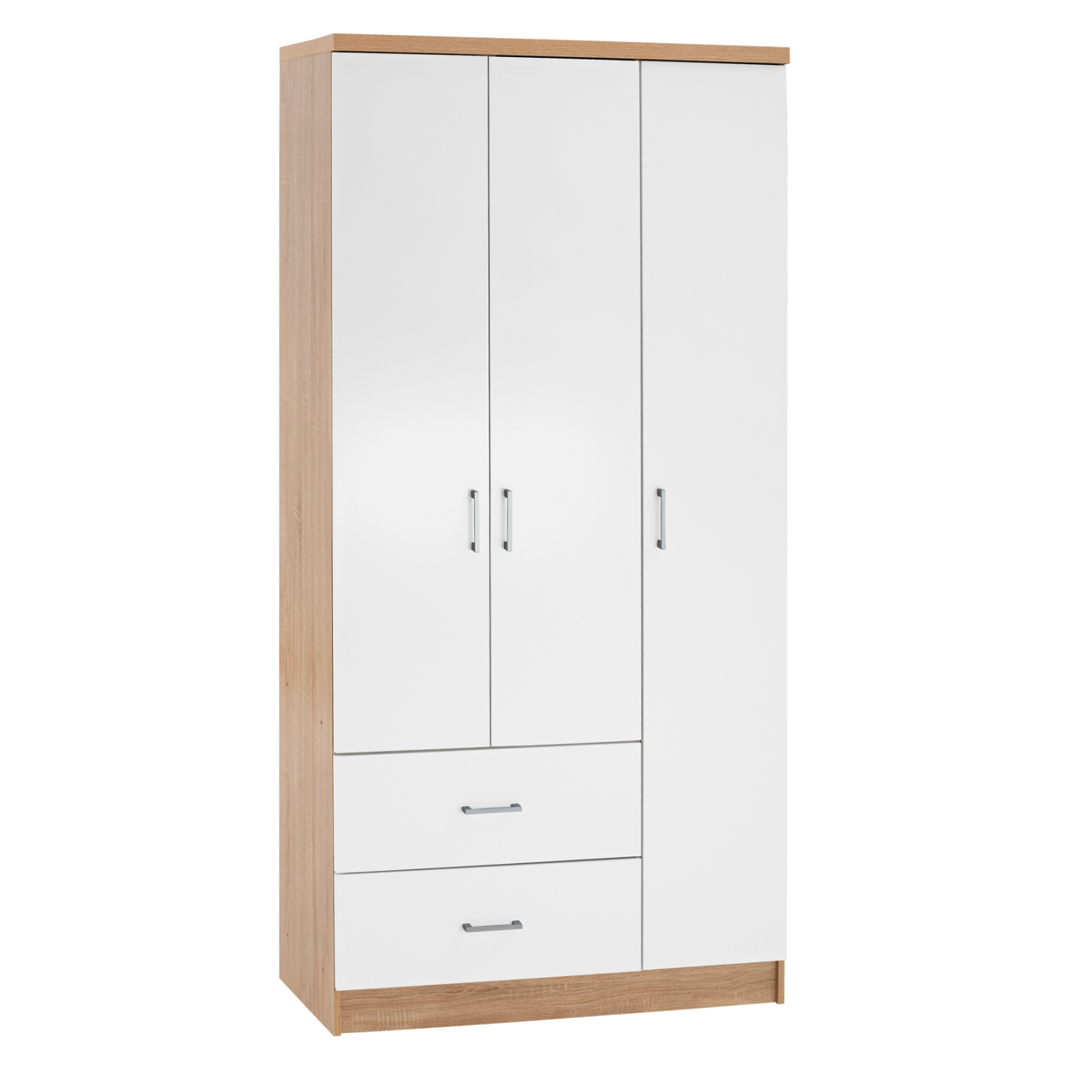 ΝΤΟΥΛΑΠΑ 3ΦΥΛΛΗ ME 2 ΣΥΡΤΑΡΙΑ CAESAR HM340.06 SONAMA - ΛΕΥΚO 89x42,5x181 εκ. (x1)