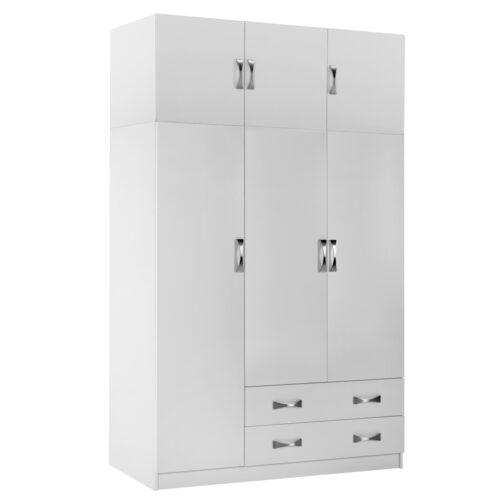 ΝΤΟΥΛΑΠΑ 3ΦΥΛΛΗ ΜΕ ΠΑΤΑΡΙ CARLY HM10891.05 ΜΕΛΑΜΙΝΗ ΣΕ ΛΕΥΚΟ 150X55Χ240Υεκ. (x1)