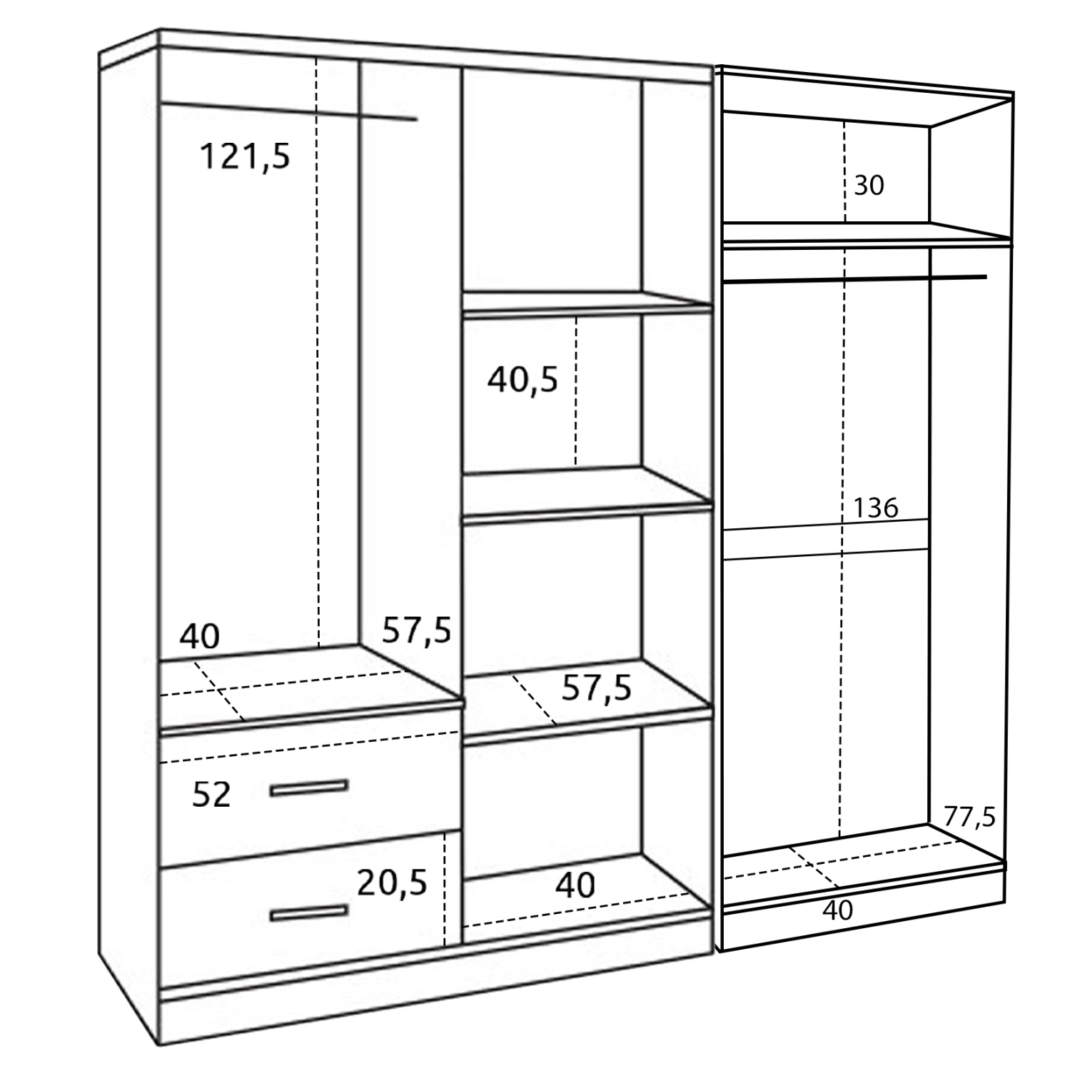 ΝΤΟΥΛΑΠΑ 6ΦΥΛΛΗ BLAKELY HM21235.02 ΜΕΛΑΜΙΝΗ ΧΡΩΜΑ SONAMA 201x43x181Υεκ (x1) - Image 3