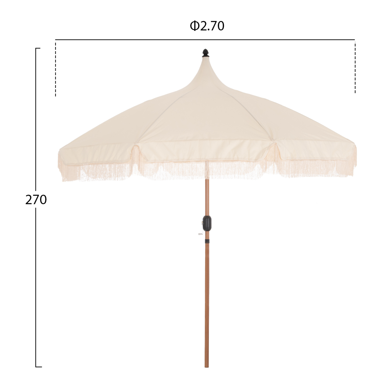 ΟΜΠΡΕΛΑ LADIN HM6550 HEAT TRANSFER ΜΕΤΑΛΛΟ--ΕΚΡΟΥ ΠΑΝΙ Φ270x270Yεκ (x1) - Image 2