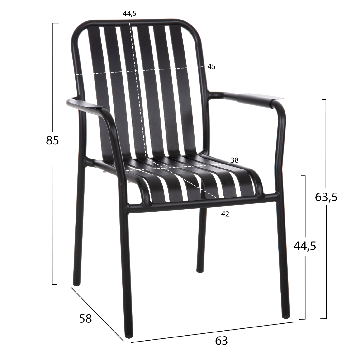 ΠΟΛΥΘΡΟΝΑ ΑΛΟΥΜΙΝΙΟΥ RACHEL HM6088.01 ΜΑΥΡΗ 63x58x85Υεκ. (x1) - Image 2
