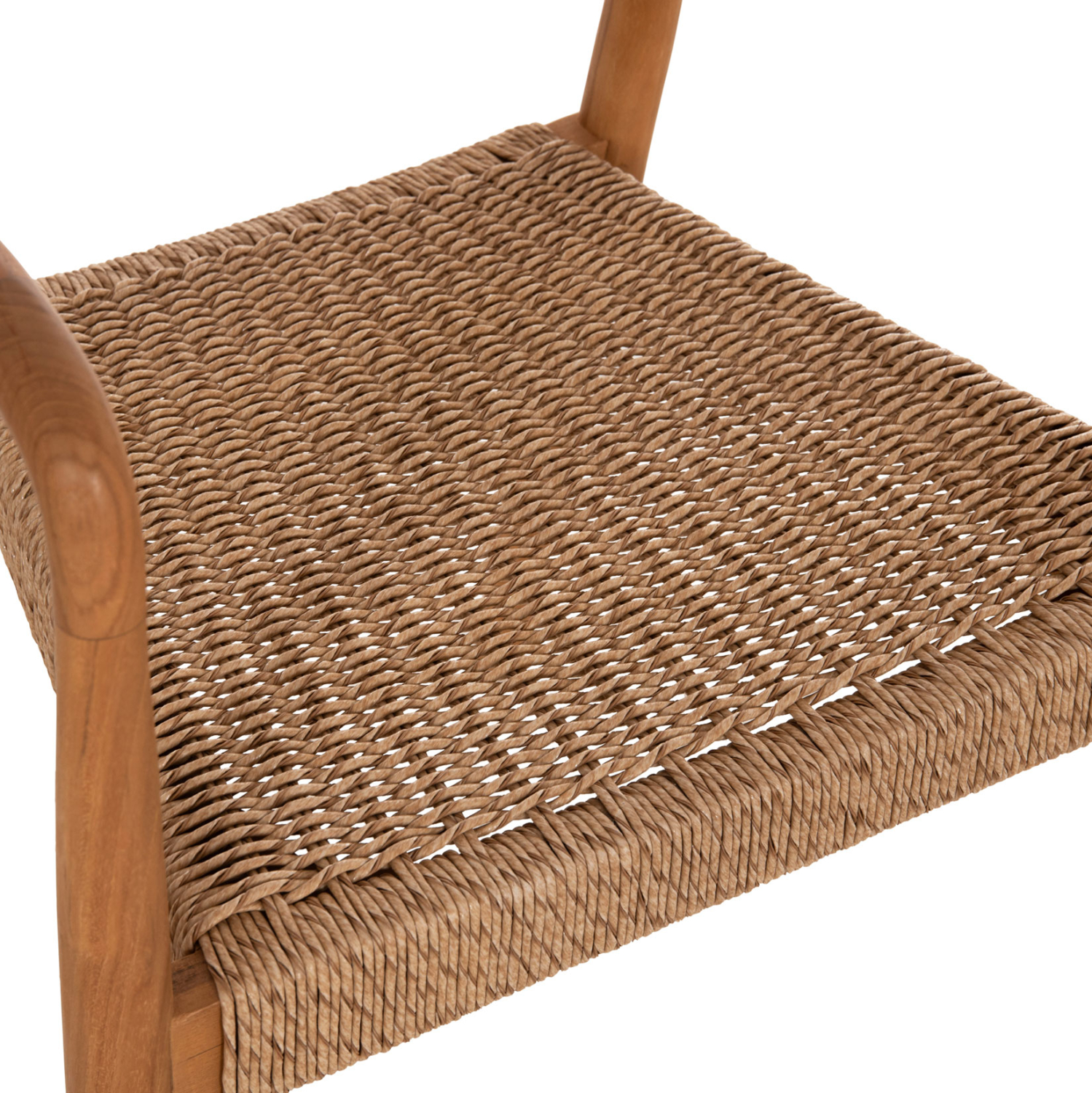 ΠΟΛΥΘΡΟΝΑ ΤΡΑΠΕΖΑΡΙΑΣ ROBBY HM18350 ΞΥΛΟ TEAK & ΣΧΟΙΝΙ VIRO ΦΥΣΙΚΟ 55x50x71Υεκ. (x1) - Image 8
