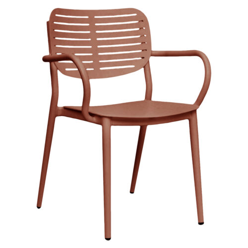 ΠΟΛΥΘΡΟΝΑ ΤΡΑΠΕΖΑΡΙΑΣ HILLIARD HM6644.08 ΑΛΟΥΜΙΝΙΟ ΣΕ TERRACOTTA 56x58x80Υεκ (x1)