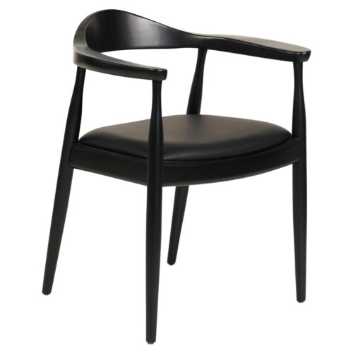 ΠΟΛΥΘΡΟΝΑ ΤΡΑΠΕΖΑΡΙΑΣ ADOR HM9948.02 RUBBERWOOD ΚΑΙ PU-ΜΑΥΡΟ 62x54x76,5Υεκ (x1)