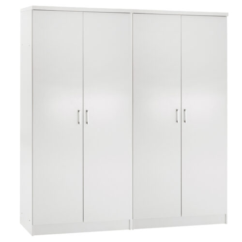 ΣΕΤ 2 ΝΤΟΥΛΑΠΕΣ 2ΦΥΛΛΕΣ JENNA HM11350.05 ΜΕΛΑΜΙΝΗ ΣΕ ΛΕΥΚΟ 160x43x181Υεκ (x1)