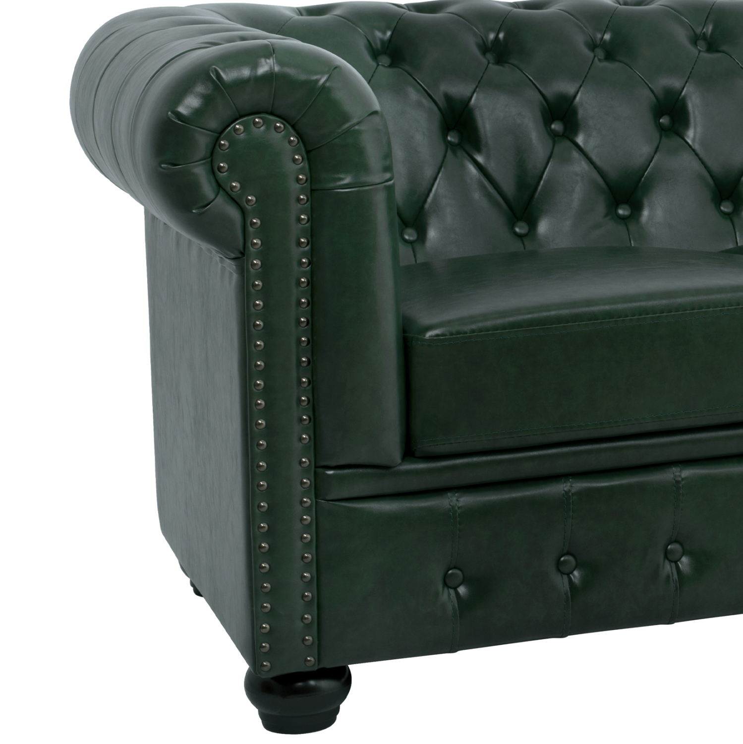 ΣΕΤ ΚΑΝΑΠΕΣ 2ΘΕΣΙΟΣ & 3ΘΕΣΙΟΣ HM10911.08 PU ΔΕΡΜΑ Τ.CHESTERFIELD ΚΥΠΑΡΙΣΣΙ (x1) - Image 9