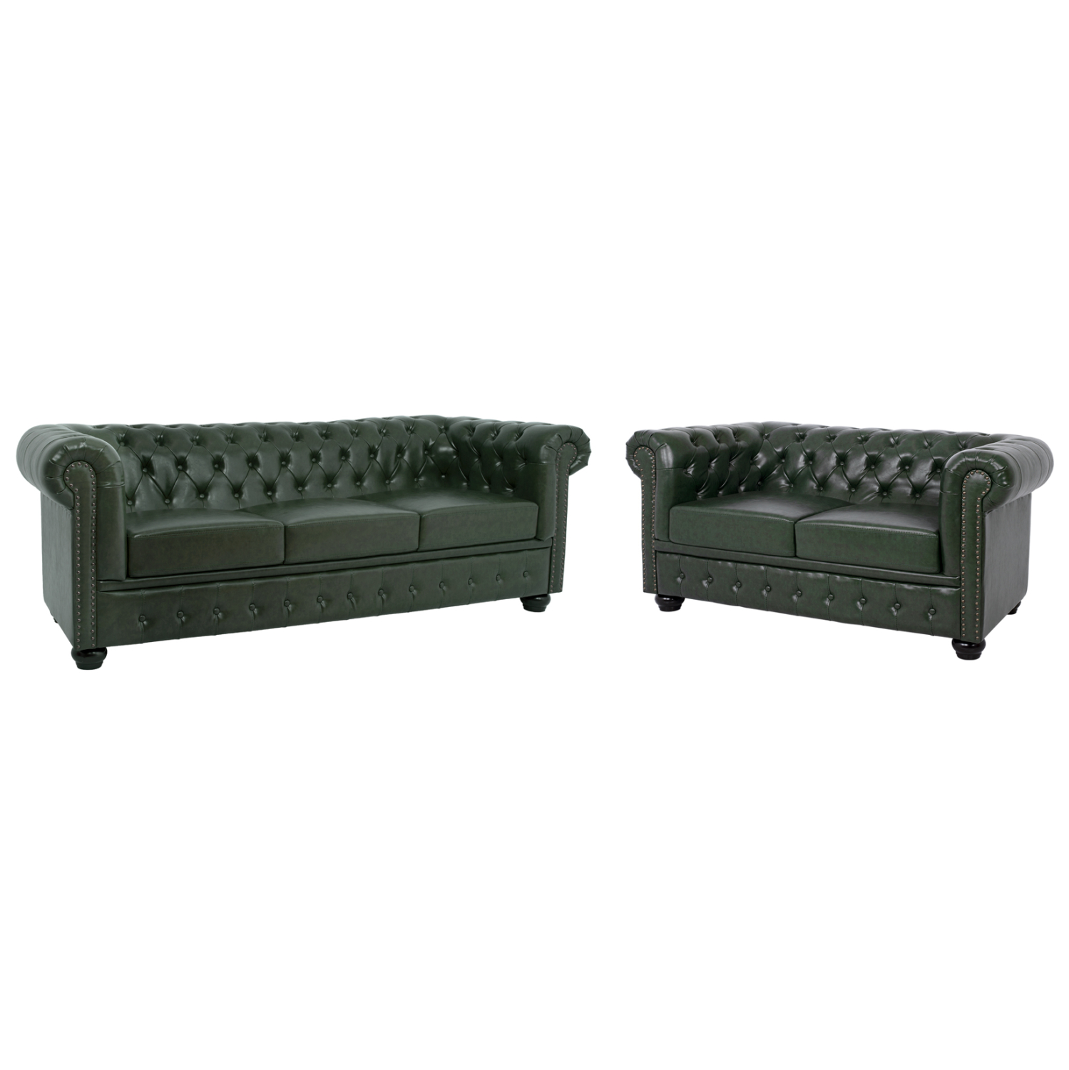 ΣΕΤ ΚΑΝΑΠΕΣ 2ΘΕΣΙΟΣ & 3ΘΕΣΙΟΣ HM10911.08 PU ΔΕΡΜΑ Τ.CHESTERFIELD ΚΥΠΑΡΙΣΣΙ (x1)