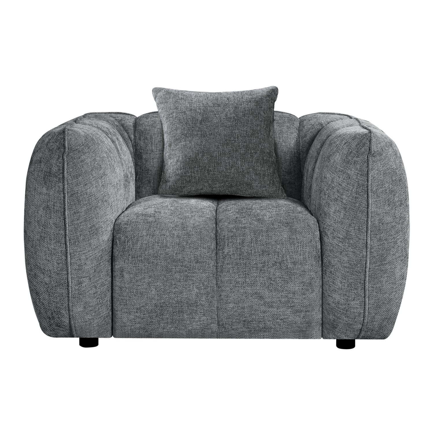 ΣΕΤ ΚΑΝΑΠΕΣ ΓΩΝΙΑ (ΑΡΙΣΤΕΡΗ)-ΠΟΛΥΘΡΟΝΑ LOUNGE LYKKE HM10820.01L ΓΚΡΙ ΥΦΑΣΜΑ (x1) - Image 4