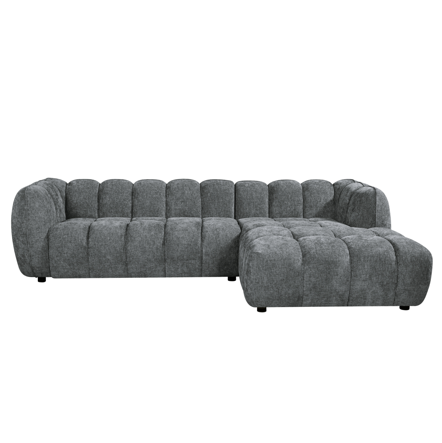 ΣΕΤ ΚΑΝΑΠΕΣ ΓΩΝΙΑ (ΔΕΞΙΑ)-ΠΟΛΥΘΡΟΝΑ LOUNGE LYKKE HM10820.01R ΓΚΡΙ ΥΦΑΣΜΑ (x1) - Image 5