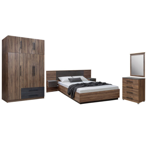 ΣΕΤ ΚΡΕΒΑΤΟΚΑΜΑΡΑΣ 5ΤΜΧ CARYS HM10888.11 ΜΕΛΑΜΙΝΗ ΣΕ ΚΑΡΥΔΙ (x1)