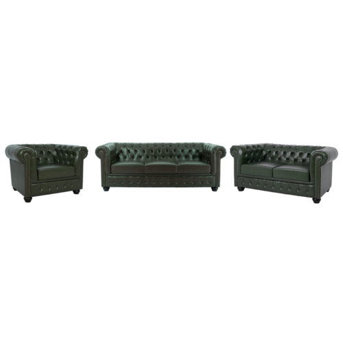 ΣΕΤ ΣΑΛΟΝΙ 3ΤΜΧ MOBAR HM10912.08 PU ΔΕΡΜΑ Τ.CHESTERFIELD ΚΥΠΑΡΙΣΣΙ (x1)
