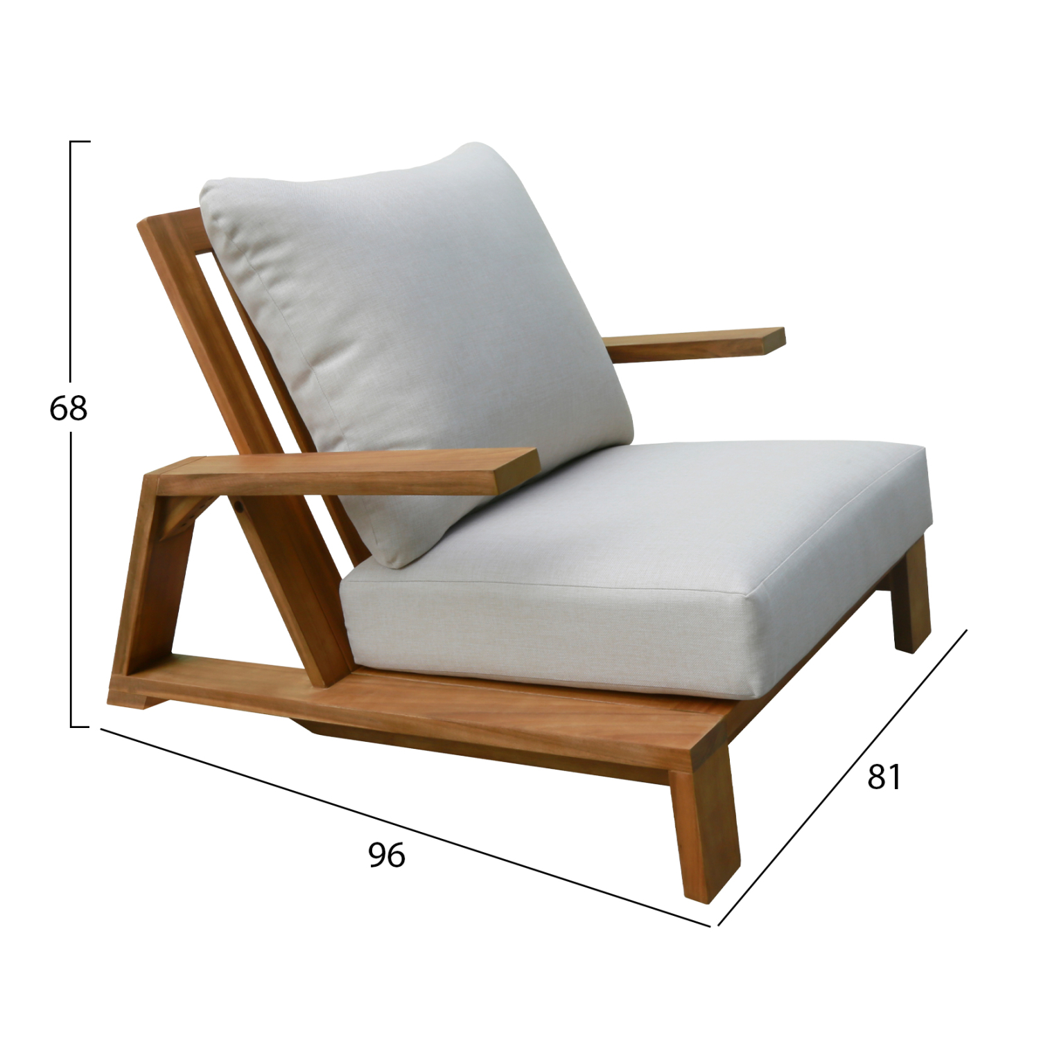 ΣΕΤ ΣΑΛΟΝΙ LOUNGE 4ΤΜΧ MIREX HM6521 ΞΥΛΟ ΑΚΑΚΙΑΣ--ΠΟΛΥΕΣΤΕΡΙΚΑ ΜΑΞΙΛΑΡΙΑ ΕΚΡΟΥ (x1) - Image 3