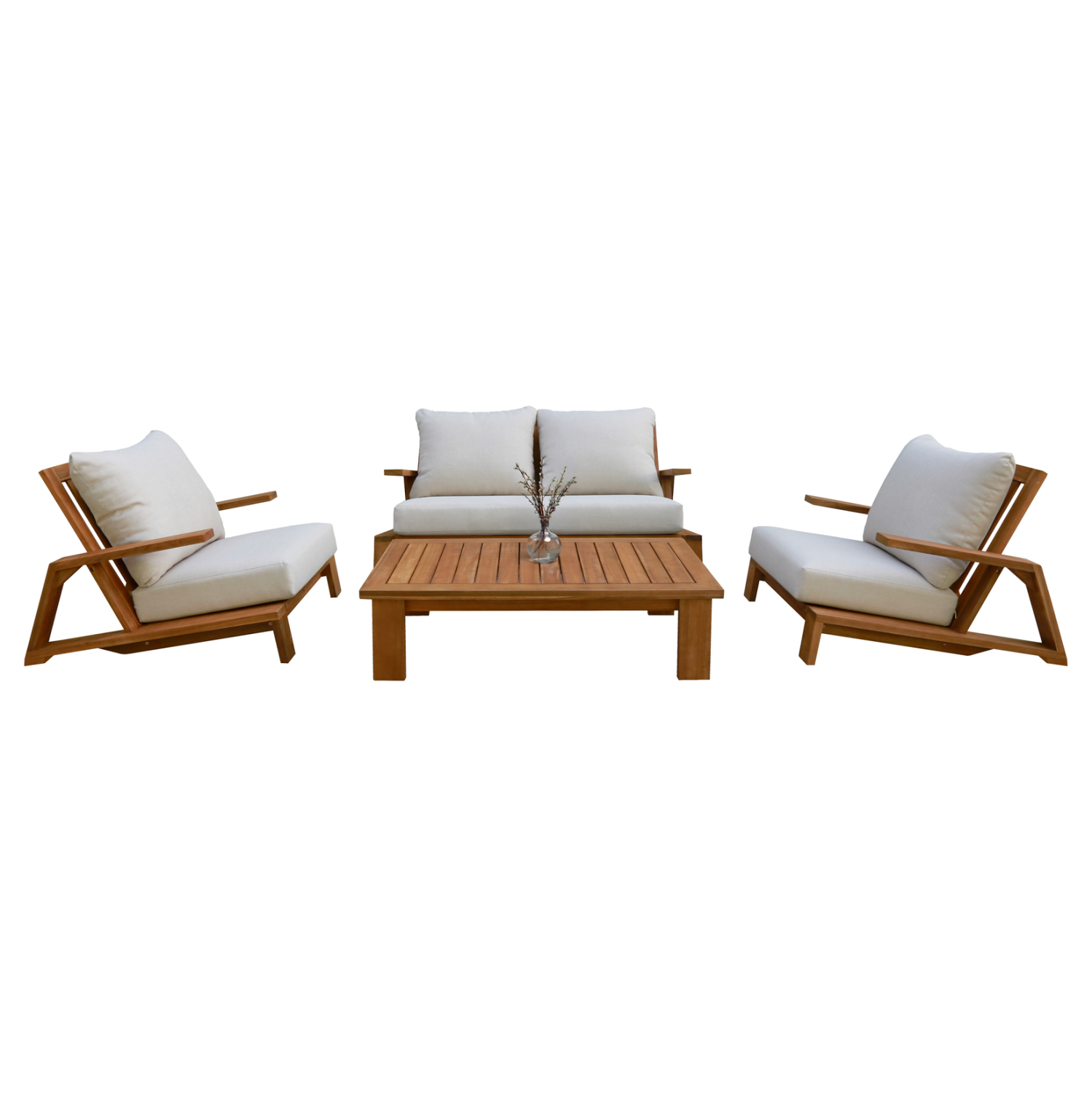 ΣΕΤ ΣΑΛΟΝΙ LOUNGE 4ΤΜΧ MIREX HM6521 ΞΥΛΟ ΑΚΑΚΙΑΣ--ΠΟΛΥΕΣΤΕΡΙΚΑ ΜΑΞΙΛΑΡΙΑ ΕΚΡΟΥ (x1)