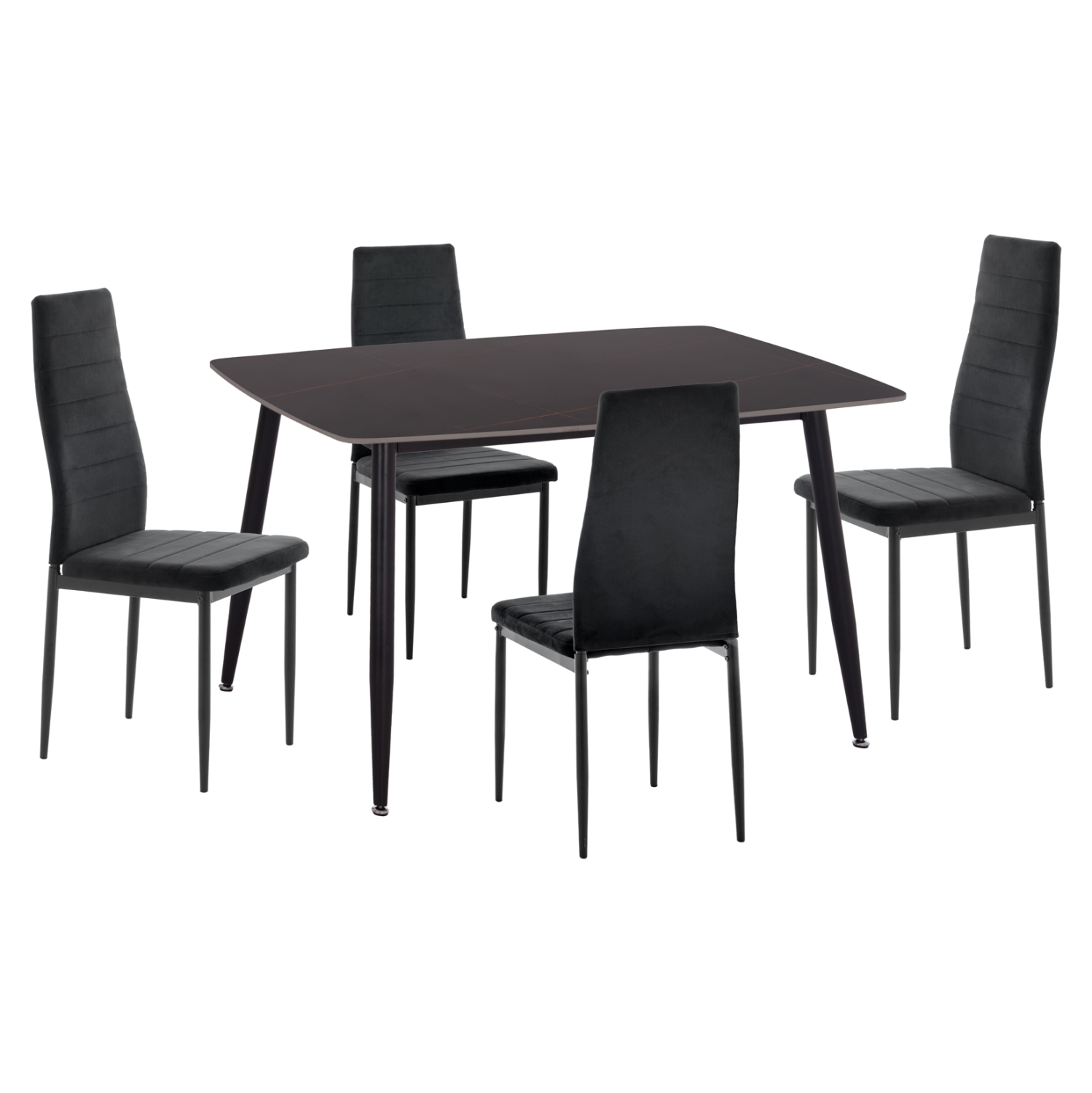 ΣΕΤ ΤΡΑΠΕΖΑΡΙΑΣ 5ΤΜΧ RAVEN HM21224.02 ΚΕΡΑΜΙΚΟ TOP ΜΑΥΡΟ ΜΑΡΜΑΡΟ--ΒΕΛΟΥΔΟ ΜΑΥΡΟ (x1)