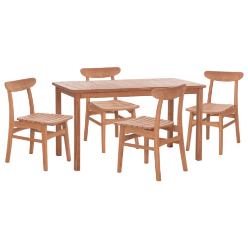 ΣΕΤ ΤΡΑΠΕΖΑΡΙΑΣ ΕΞ.ΧΩΡΟΥ 5ΤΜΧ ROBBIE ΗΜ10926 ΞΥΛΟ TEAK ΣΕ ΦΥΣΙΚΟ (x1)