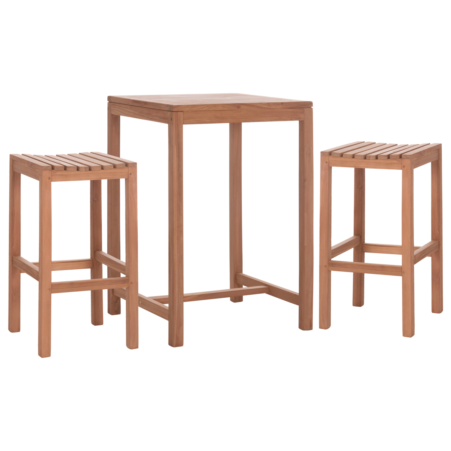 ΣΕΤ ΤΡΑΠΕΖΙ ΜΕ 2 ΣΚΑΜΠΟ ΜΠΑΡ PRESSCOT HM10918 ΞΥΛΟ TEAK ΣΕ ΦΥΣΙΚΟ ΧΡΩΜΑ (x1) - Image 4