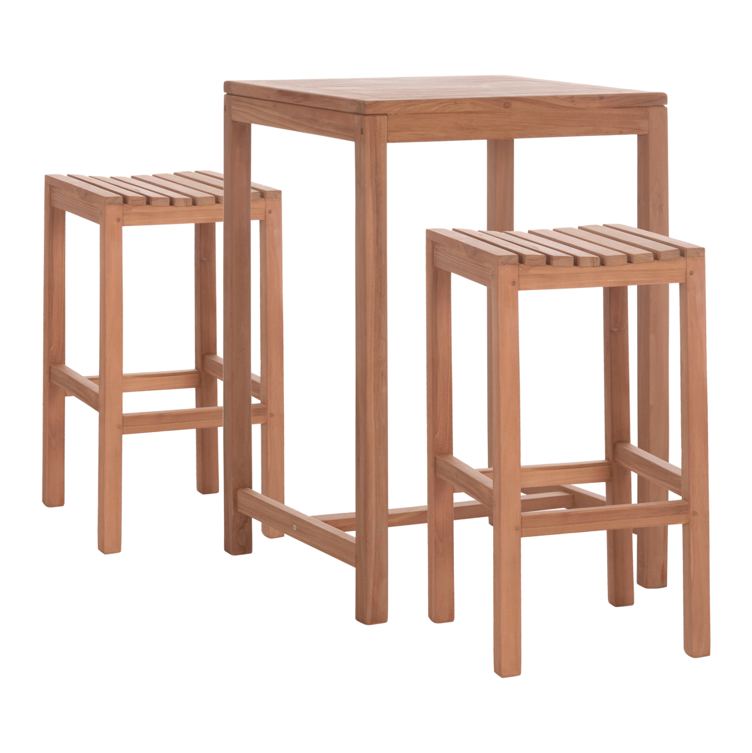 ΣΕΤ ΤΡΑΠΕΖΙ ΜΕ 2 ΣΚΑΜΠΟ ΜΠΑΡ PRESSCOT HM10918 ΞΥΛΟ TEAK ΣΕ ΦΥΣΙΚΟ ΧΡΩΜΑ (x1)