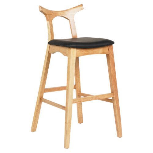 ΣΚΑΜΠΟ ΜΠΑΡ USOPP HM9951.01 RUBBERWOOD ΣΕ ΟΑΚ-ΜΑΥΡΟ PU 43x41x100Υεκ. (x1)