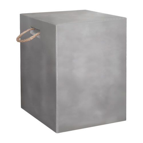 ΣΚΑΜΠΟ ΤΕΤΡΑΓΩΝΟ FIBER CEMENT ΜΕ ΧΕΡΟΥΛΙΑ ZAK HM6581.01 ΣΕ ΓΚΡΙ 36x36x43Υεκ (x1)