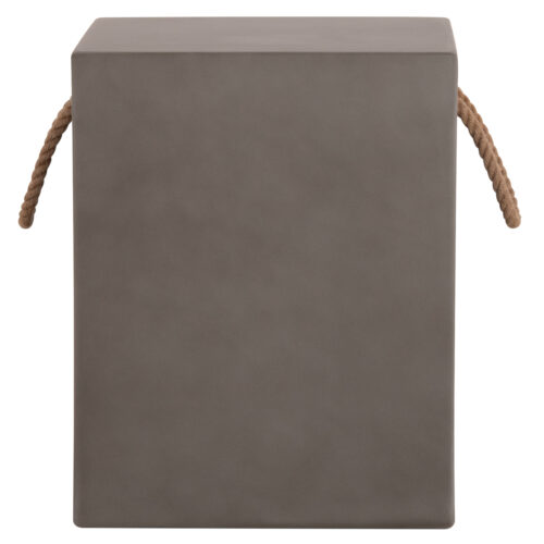 ΣΚΑΜΠΟ ΤΕΤΡΑΓΩΝΟ FIBER CEMENT ΜΕ ΧΕΡΟΥΛΙΑ ZAK HM6581.01 ΣΕ ΓΚΡΙ 36x36x45.5Υεκ (x1)