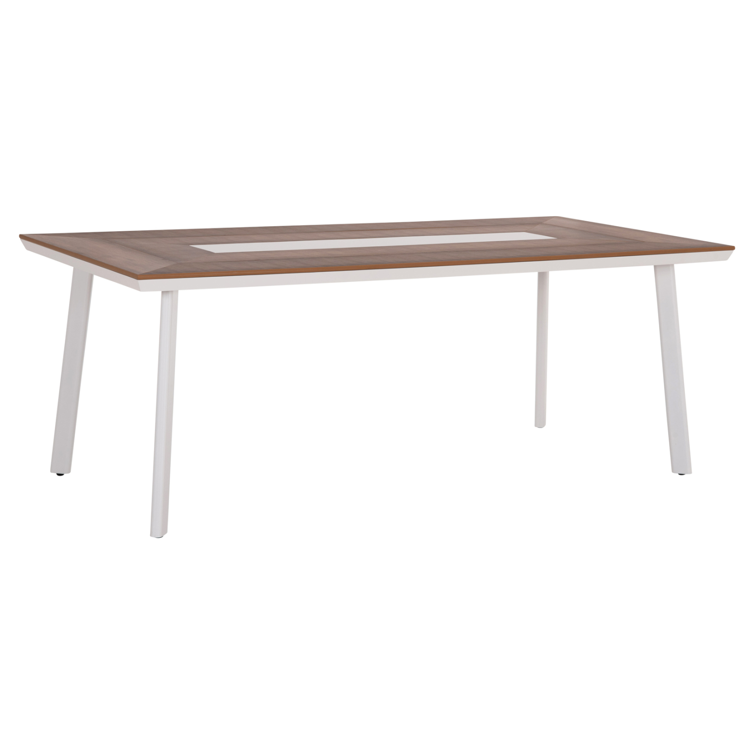 ΤΡΑΠΕΖΙ ΑΛΟΥΜΙΝΙΟΥ TABER HM5131.11 ΛΕΥΚΟ ΜΕ POLYWOOD TOP 200x100x75Υεκ (x1) - Image 9