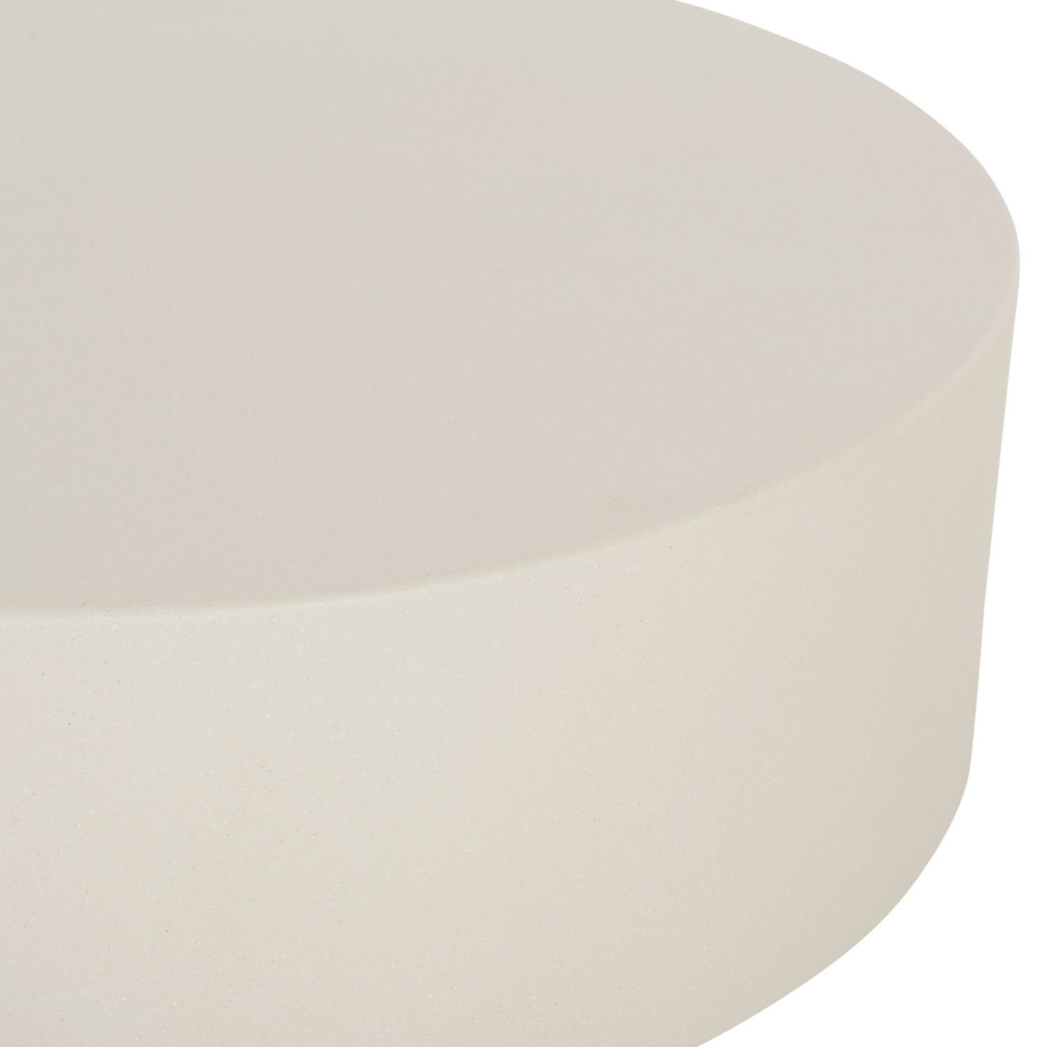 ΤΡΑΠΕΖΙ ΜΕΣΗΣ FIBER CEMENT ΣΤΡΟΓΓΥΛΟ KYOKO HM6579.02 ΜΠΕΖ Φ90x34Υεκ. (x1) - Image 4