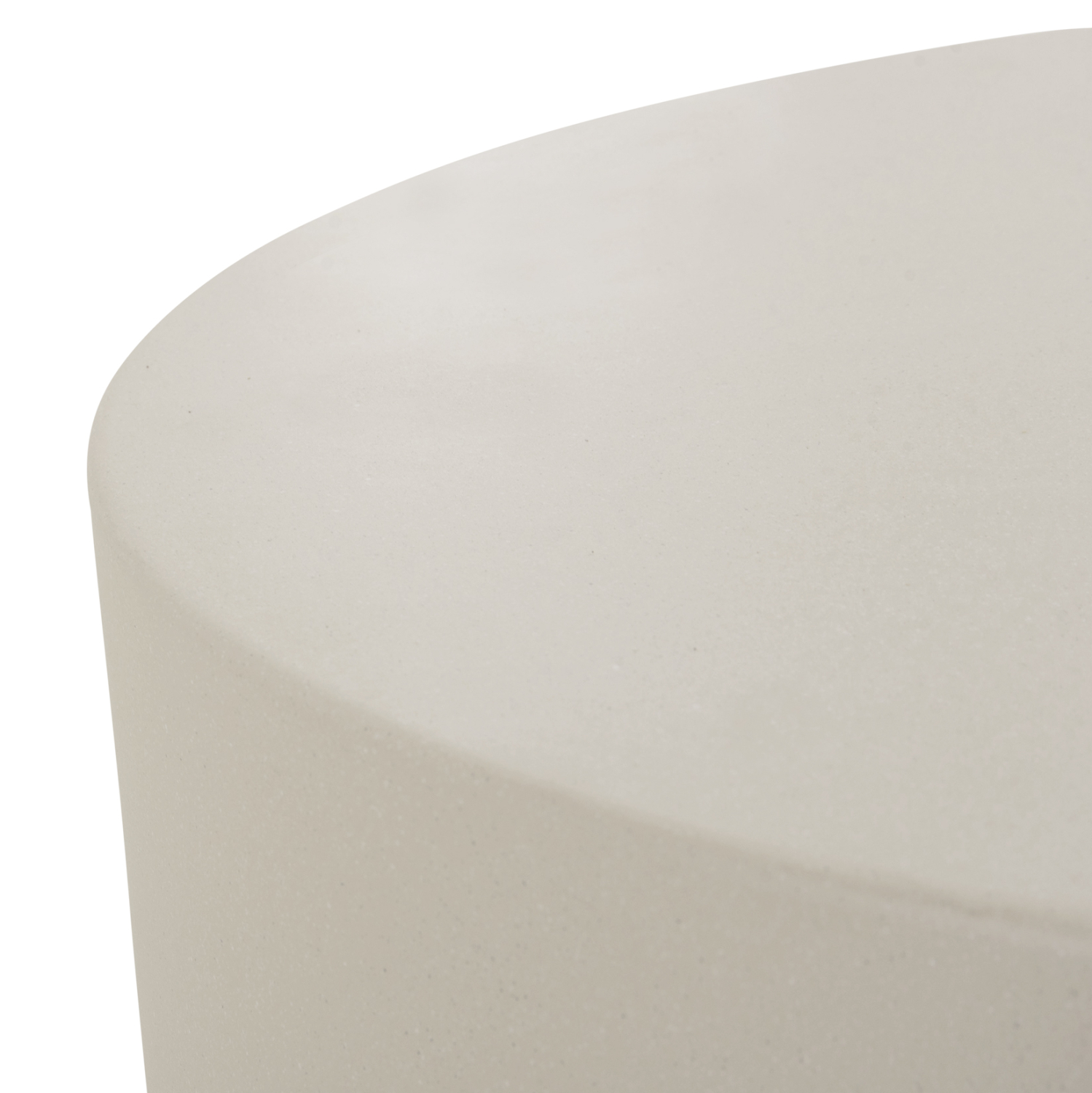 ΤΡΑΠΕΖΙ ΜΕΣΗΣ FIBER CEMENT ΣΤΡΟΓΓΥΛΟ KYOKO HM6579.02 ΜΠΕΖ Φ90x34Υεκ. (x1) - Image 5