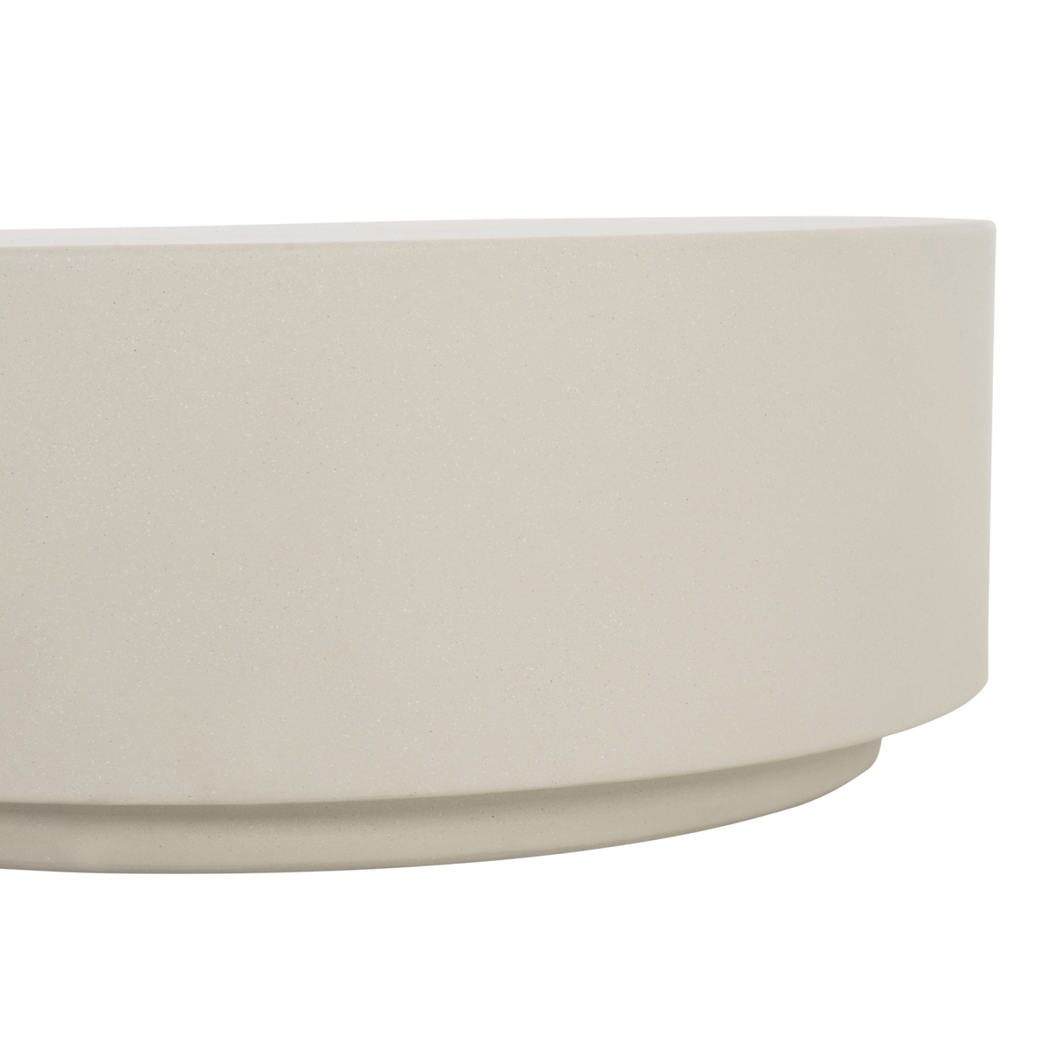 ΤΡΑΠΕΖΙ ΜΕΣΗΣ FIBER CEMENT ΣΤΡΟΓΓΥΛΟ KYOKO HM6579.02 ΜΠΕΖ Φ90x34Υεκ. (x1) - Image 6