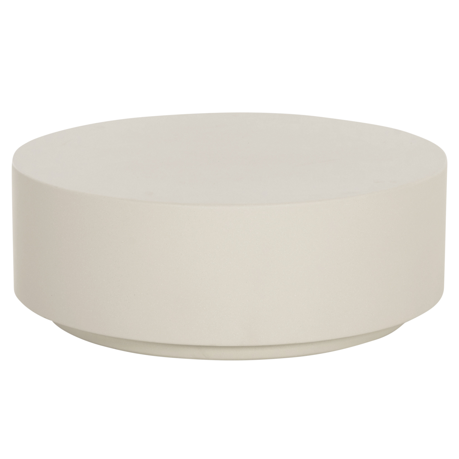ΤΡΑΠΕΖΙ ΜΕΣΗΣ FIBER CEMENT ΣΤΡΟΓΓΥΛΟ KYOKO HM6579.02 ΜΠΕΖ Φ90x34Υεκ. (x1)