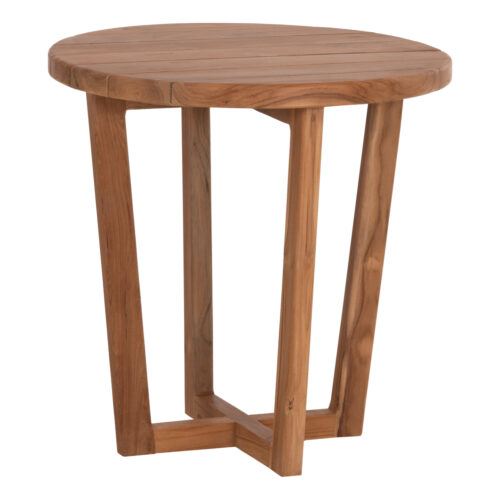 ΤΡΑΠΕΖΙ ΜΕΣΗΣ ΣΤΡΟΓΓΥΛΟ KOLIN HM6650 ΞΥΛΟ TEAK ΦΥΣΙΚΟ Φ65x65Υεκ. (x1)