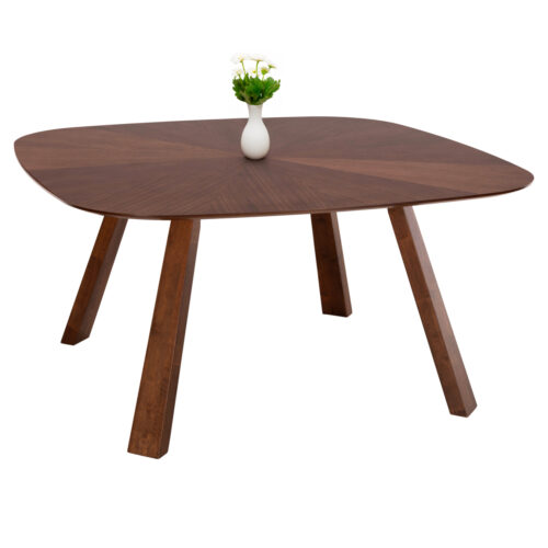 ΤΡΑΠΕΖΙ ΤΡΑΠΕΖΑΡΙΑΣ RINER HM9733 MDF ΜΕ ΚΑΠΛΑΜΑ ΚΑΡΥΔΙΑΣ 150x150x75Υ εκ. (x1)